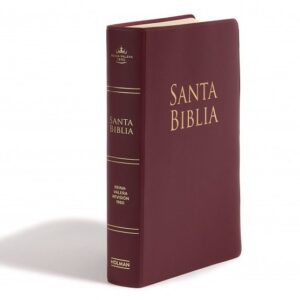 Biblia Tamaño Manual Letra Grande Vinilo - Borgoña - RVR1960